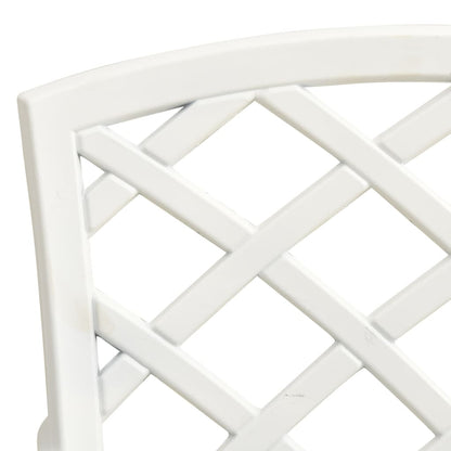 Garden Chair White Cast aluminum Medium Ergonomic Garden Chair