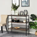 3-Tier Console Table Industrial Style Storage Shelf with a Robust Multi-Functional Design & Adjustable Feet
