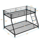 METAL BUNK BED TF BLACK