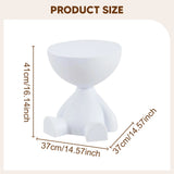 Creative Flat Coffee Table Cream Style Home Living Room Sofa Side Table Bedside Small Table Movable Small Round Table Corner