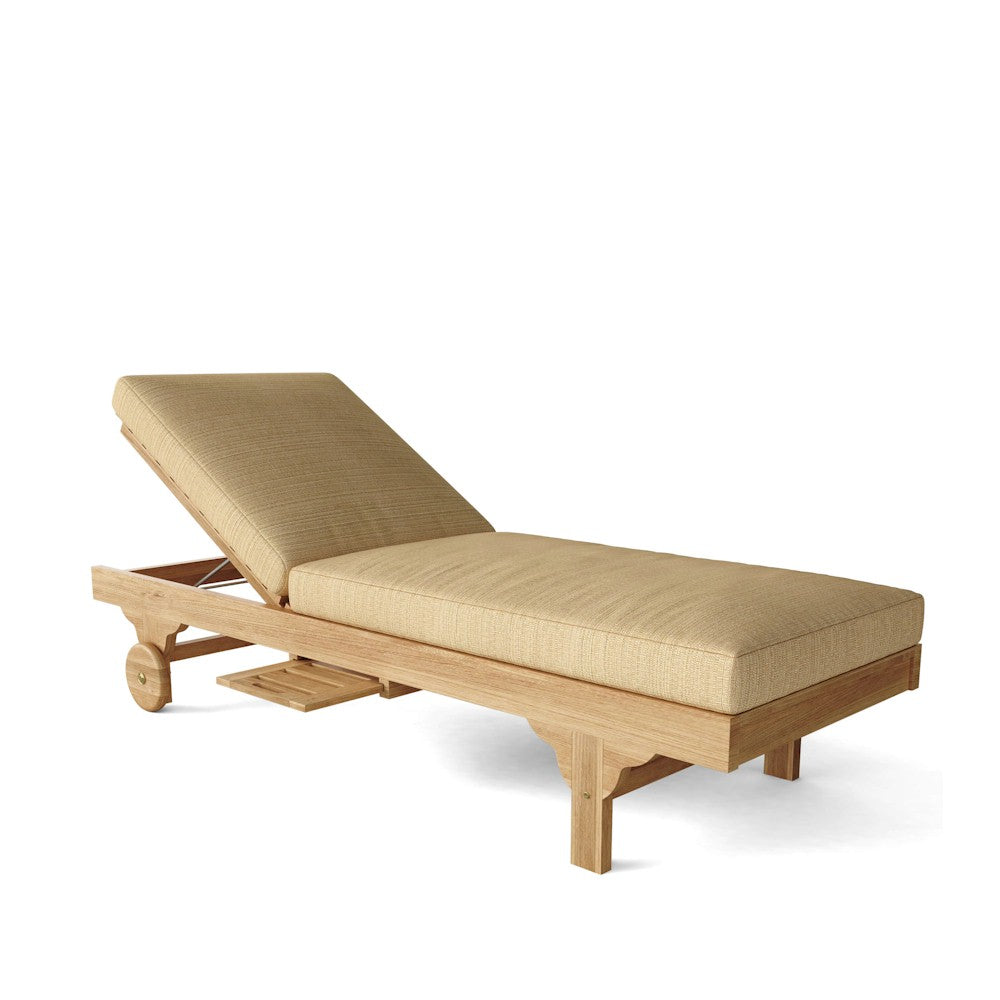CAPRI SUN LOUNGER (ADJUSTABLE BACK & SIDE TRAY)
