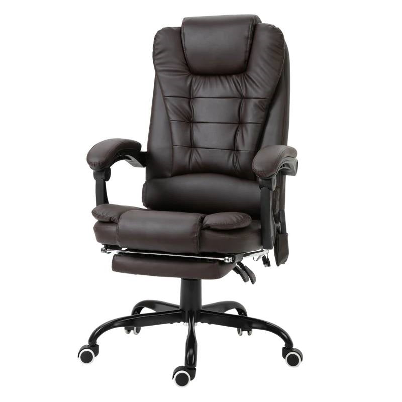 Espresso 7 Mode Vibrating High Back Executive Massage Adjustable Office Chair