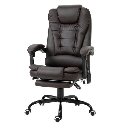 Espresso 7 Mode Vibrating High Back Executive Massage Adjustable Office Chair
