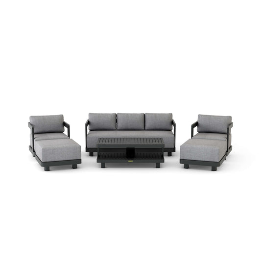 SET-903-AL 6-PC GRANADA ALUMINUM DEEP SEATING