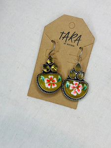 A Pair of Exquisite Floral Earrings