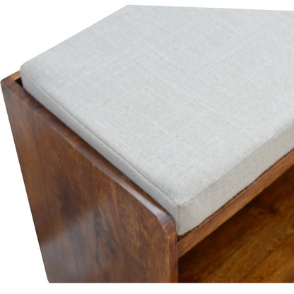 Mud Linen Shoe Bench