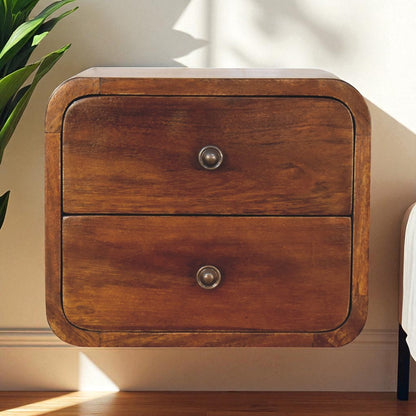 Floating Mini Chestnut nightstand