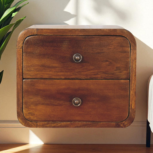 Floating Mini Chestnut nightstand