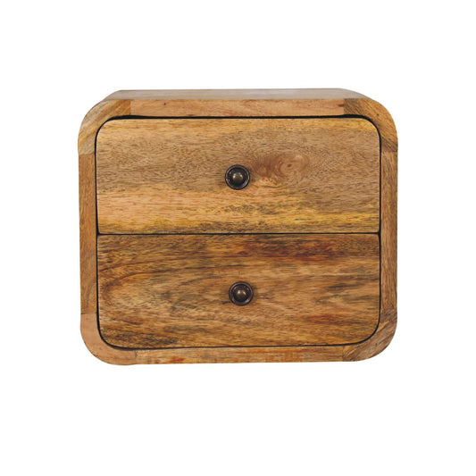 Mini Curve Oak-ish Floating nightstand