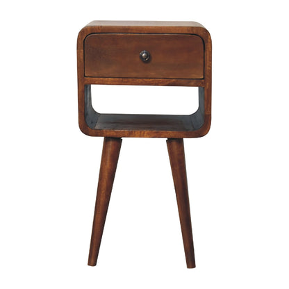 Mini Chestnut Curve Lower nightstand