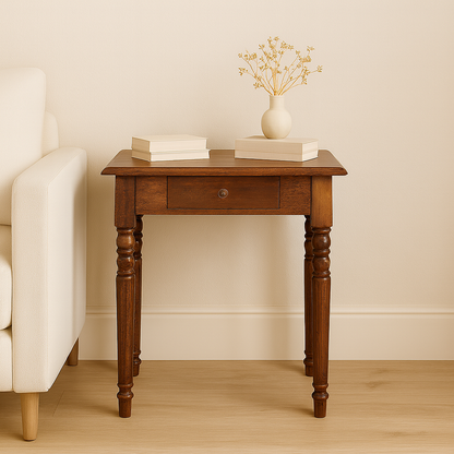 Chestnut Turned Leg Writing Desk