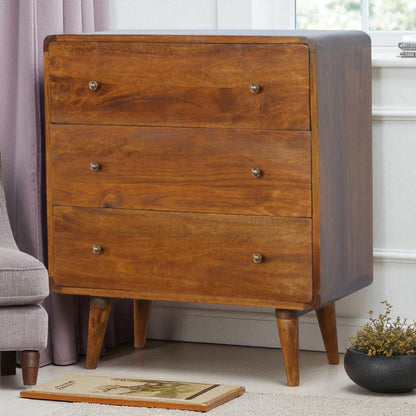Curved Chestnut Chest