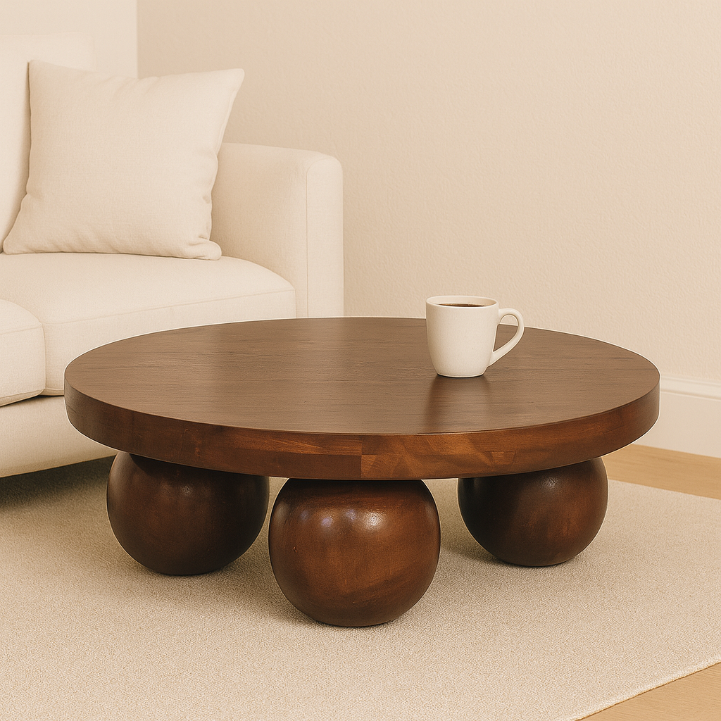 Chestnut Central Ball Table