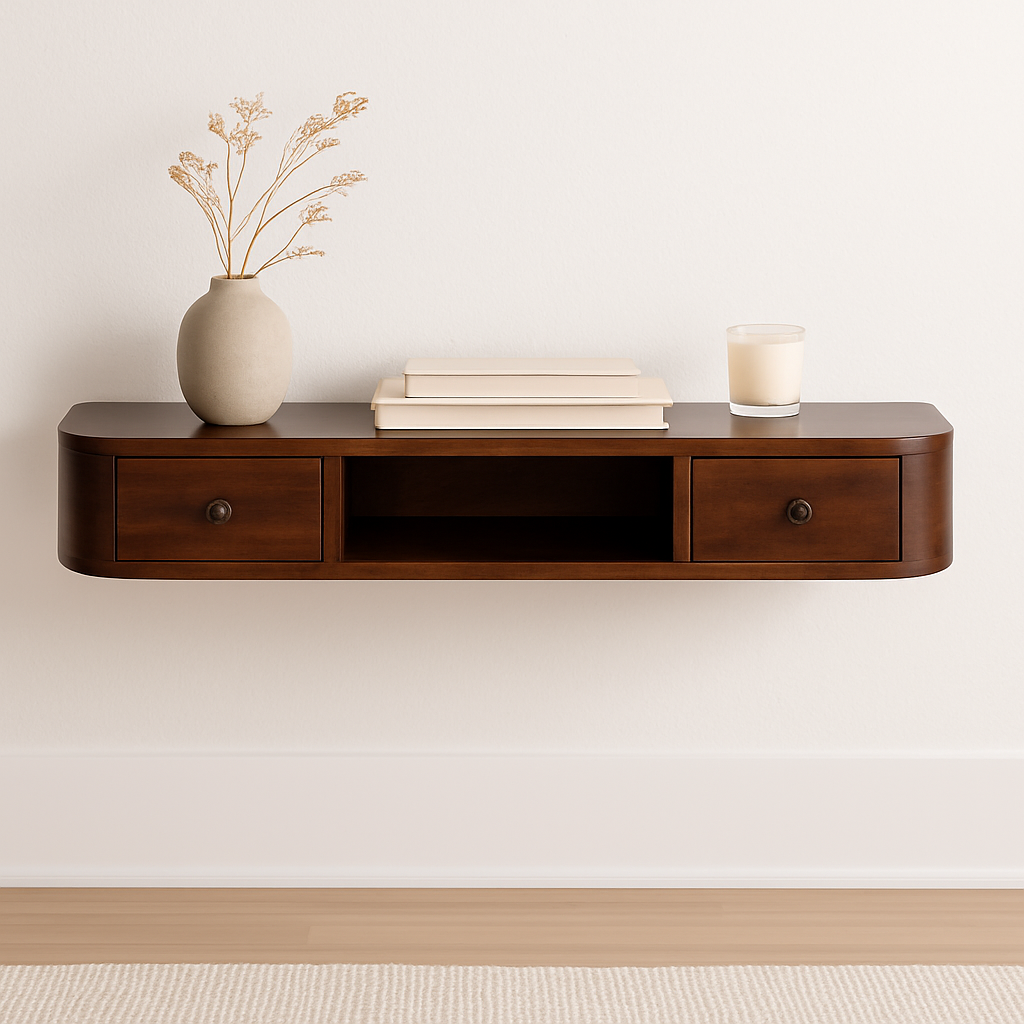 Lunar 2 Drawer Wall Mounted Console