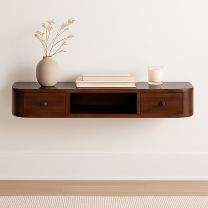 Lunar 2 Drawer Wall Mounted Console