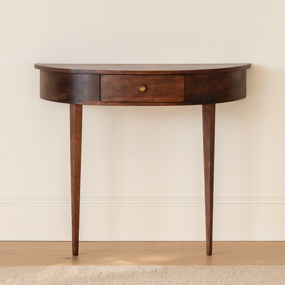 Backless Mounted Chestnut Console