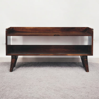 California Walnut Nordic Storage Bench