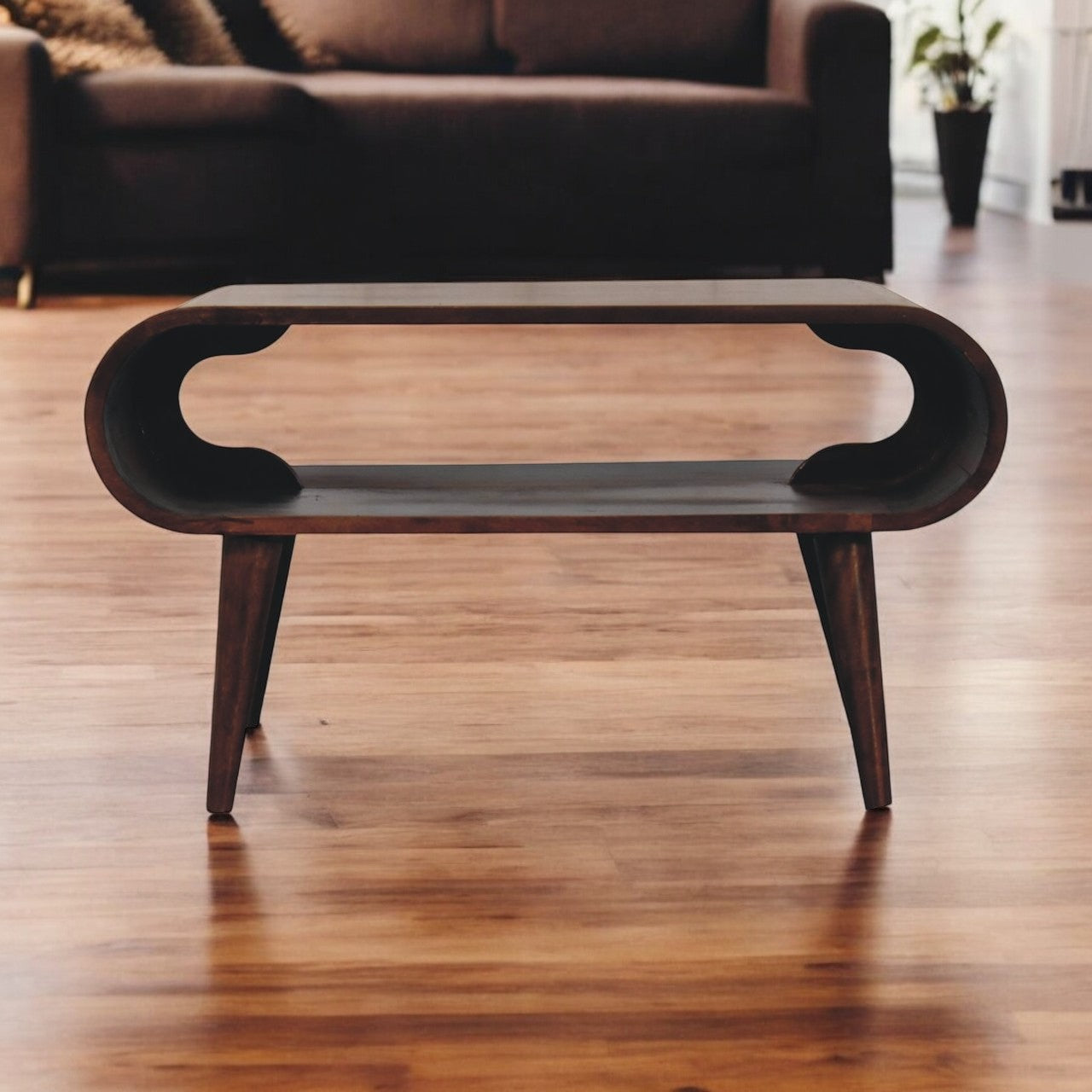 Open California Walnut Coffee Table
