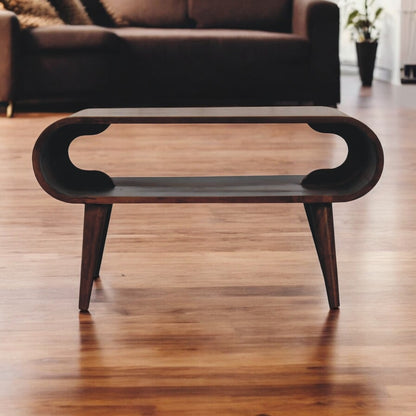 Open California Walnut Coffee Table