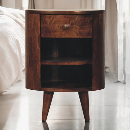 Cortez California Walnut Bedside