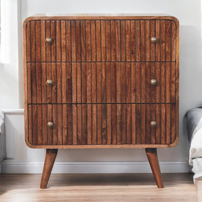 Honey Caramel T-bar Ridged Chest