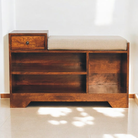 Retreat Chestnut Shoe Bench