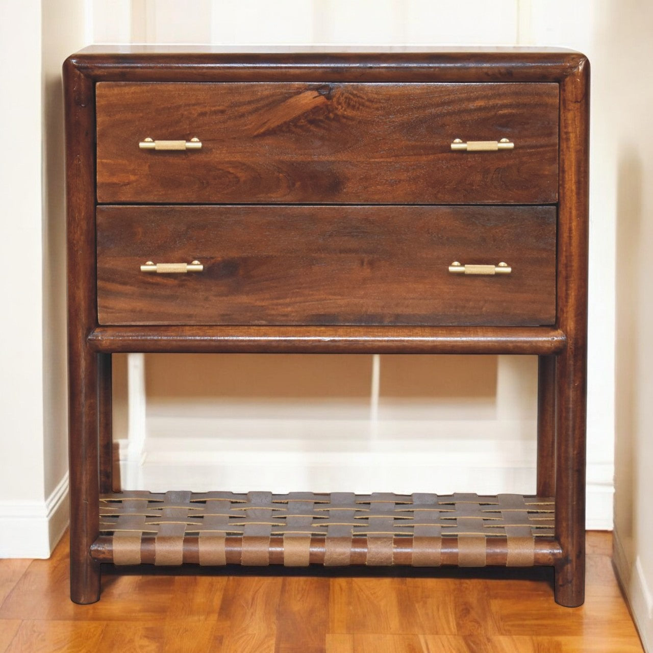 Regency Woven 2-Drawer Nightstand