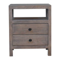 Acid Wash 2 Drawer Open Bedside