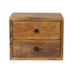 Solis 2-Drawer Oak-ish Wall Mounted Nightstand