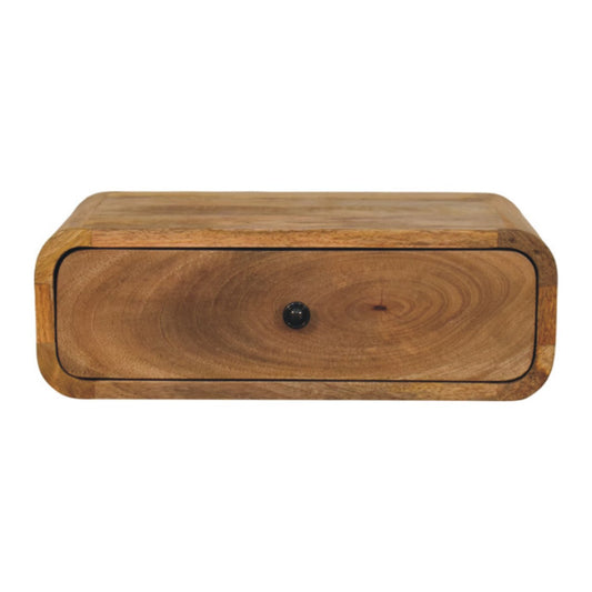 Avora Wall-Mounted Oak-ish 1 Drawer Nightstand