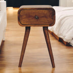 Avora Mini Chestnut Nightstand with 1 drawer