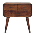 Avora 3-Drawer Chestnut Nightstand