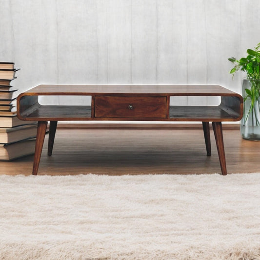 Avora 2 Drawer Chestnut Coffee Table