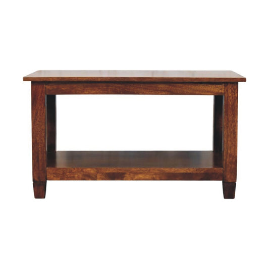 Belmont X-Frame Chestnut Coffee Table