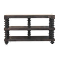 Spindle Shelf Console in Carbon Ash