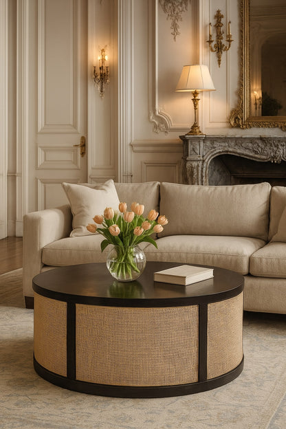 Monaco Round Rattan Centerpiece