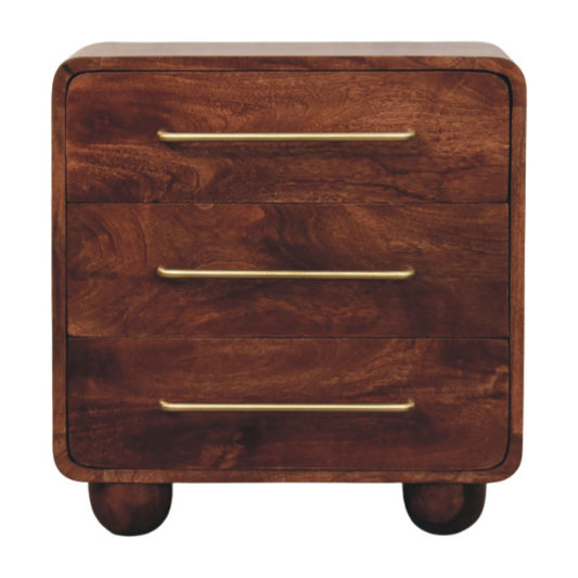 3-Drawer Rounded Chest