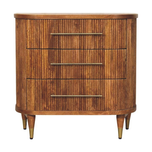 Emerson Ribbed 3-Drawer Chest