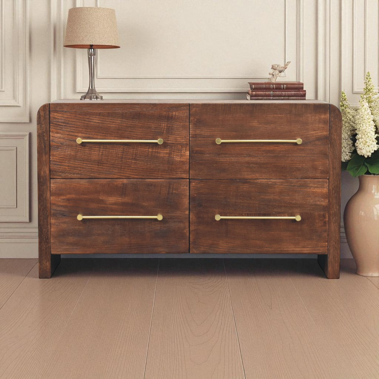 Copenhagen 4-Drawer Chest in Smoked Oak