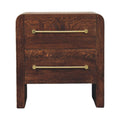 Copenhagen 2-Drawer Nightstand in Smoked Oak