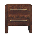 Copenhagen 2-Drawer Nightstand in Smoked Oak