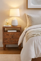 Arno Bedside in Golden Teak