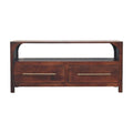 Arched Edge 2 Drawer Media Unit