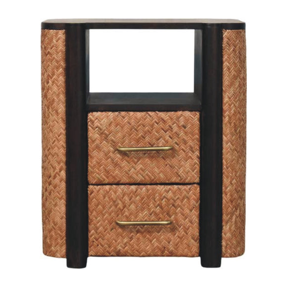 Rattan Curve Edge Nightstand
