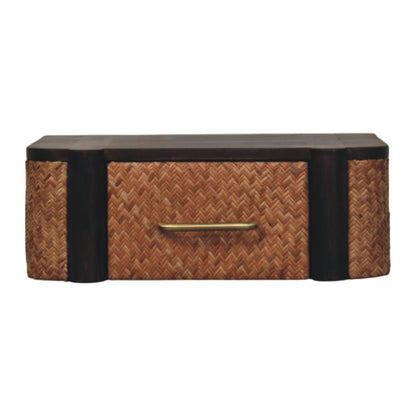 Rattan Curve Wall-Mounted Drawer