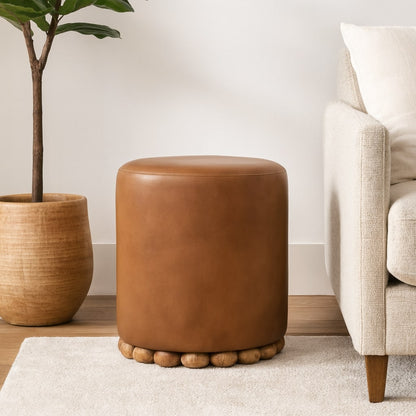 Bola Leather Stool