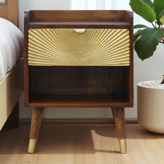 Manila Gold One Drawer nightstand