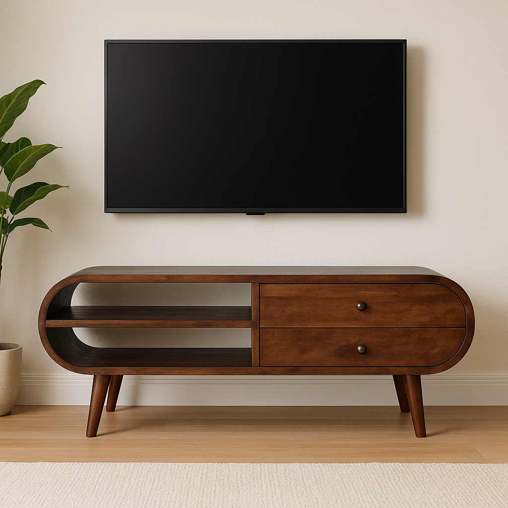 Chestnut Circular Media Unit