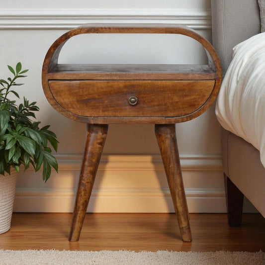 Chestnut 1 Drawer Nightstand