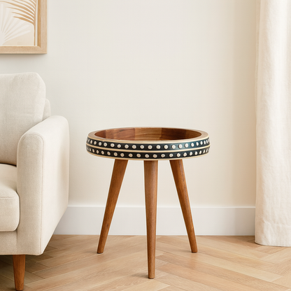 Small Dotted End Table